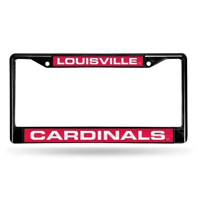 University Of Louisville Cardinals Black Metal Laser Cut License Plate Frame • $26.50