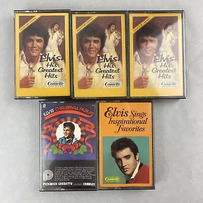 Elvis Presley Cassette Tape Lot Of 5 Readers Digest Greatest Hits Christmas • $12.99