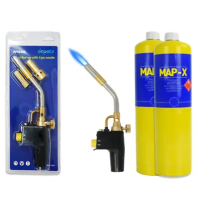 £42.09 • Buy Fire/Gas Blow Torch Burner Map Propane Gas Solderding Brazing Plumbers 400g