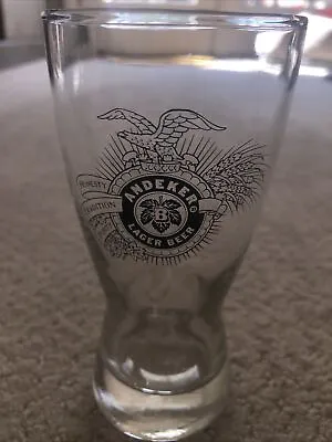 Pabst Brewery Beer Glass Andeker Vintage 10 Ounce Pilsner Milwaukee WI • $6.95
