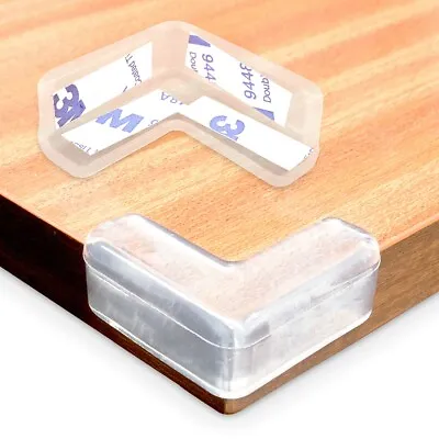 £4.79 • Buy Transparent Self Adhesive Table Corner Edge Worktop Child Bump Protectors Guards