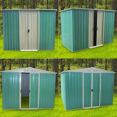 8x4'8x6'8x8'8x10' Heavy Duty Metal Garden Shed Storage Garage House • £165.99