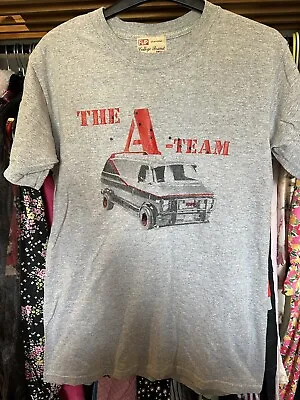 Flip Life College Brand Mens T Shirt Small The A Team Grey • £5