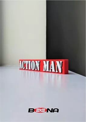 Decorative Self Standing ACTION MAN Logo (early Version) • £19.50