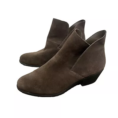 Me Too Boots Booties Women’s 9 Brown Leather Pull On Western • $27.10