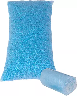 Molblly Bean Bag Filler Foam 5Lbs Blue Premium Shredded Memory Foam Filling For  • £33.41