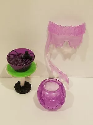 Monster High Doll Abbey Bominable Ghouls Rule Cauldron Purse Cake Stand Mask • $19.85