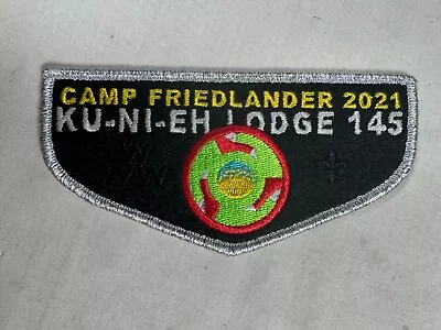 Ku-Ni-Eh OA Lodge 145 2021 Ann Camp Friedlander SMY Flap BSA Patch • $21.99