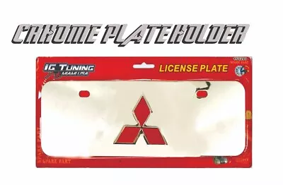 Chrome Metal License Plate Frame For Mitsubishi • $12.50