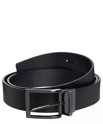 Emporio Armani Belt Men Y4S195YLO8J188256 Blue Leather H 3.5 Cm Adjustable • $76.78