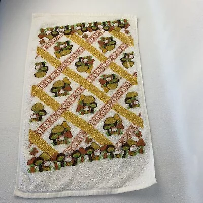 Vintage Leshner Corp Kitchen Hand Towel Mushrooms 90’s • $16