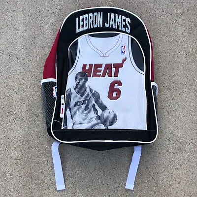 NBA Lebron James Backpack 2011 Miami Heat Kids Small Adult Multicolored   • $52