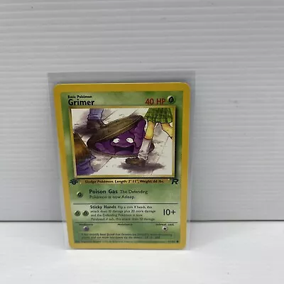 Grimer 1st Edition Team Rocket 57/82 Pokemon Card *Pack Fresh* NEAR MINT • $6