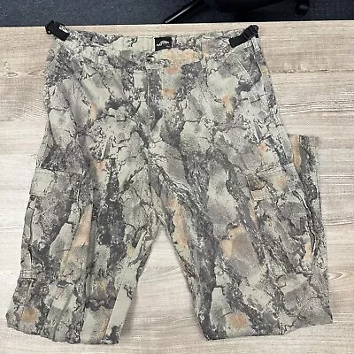 Natural Gear Men's Camo Hunting/Fishing Cargo Pants - 60% Cotton Large Long 32in • $18