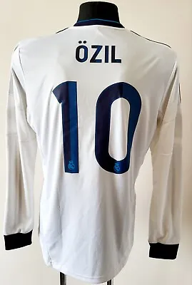 Real Madrid 2012 - 2013 Home Football Adidas Long Sleeve Jersey #10 ÖZIL Size L • $320