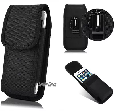 Vertical Case Cover Pouch Holster With Belt Clip For Large Cell PHONES • $9.99