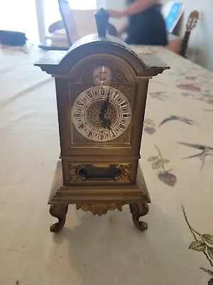 $35 • Buy Schmid -- 8 Day Pendulum Mantel Desk Mini Grandfather Clock, 12 , Key Wind Works