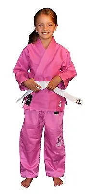 Fuji Kids Childrens All Around Brazilian Jiu Jitsu Gi Jiu-Jitsu BJJ - Pink • $84.95