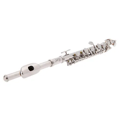 Piccolo Ottavino Half-size Flute Silver Plated C Key Cupronickel With Carry Case • $56.71