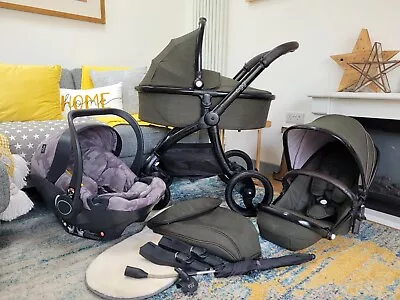 £450 • Buy Egg Stroller Pram Travel System Country Green Gorgeous
