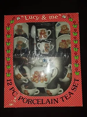 Lucy And Me Lucy Rigg 12 Piece Porcelain Tea Set In Original Box Vintage 1979 • $34