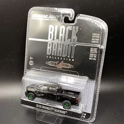 GREENLIGHT 2016 Chevrolet Silverado Green Machine Chase Chevy Black Bandit #0095 • $21.50