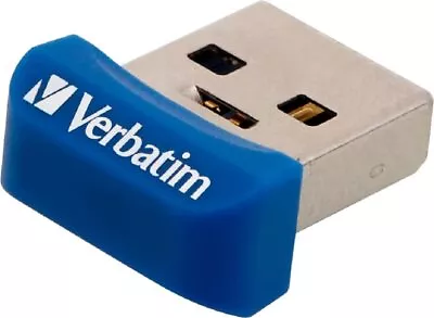 64GB USB Flash 3.0 NANO Store'n´Stay Blue Verbatim P-blisterBlue98711 USB 3.2  • $26.56