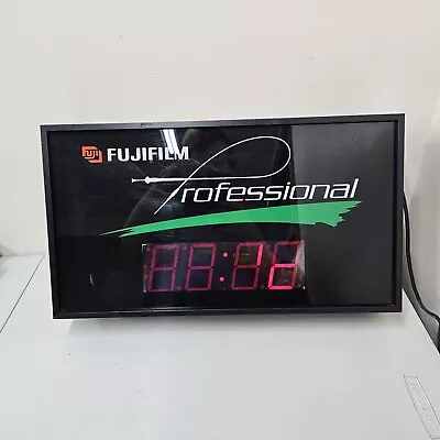 Vintage Fujifilm Professional Store Display Clock Light Not Working  • $199.99