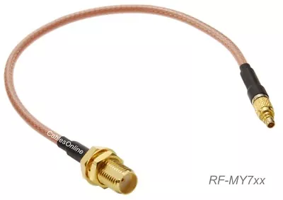 SMA Bulkhead Female To MMCX Male 50Ω RG316 Coax Low Loss Jumper RF Cable • $8.45