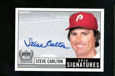 1999 UD Century Legends Steve Carlton Epic Signatures Auto Autograph ES4912 • $19.99