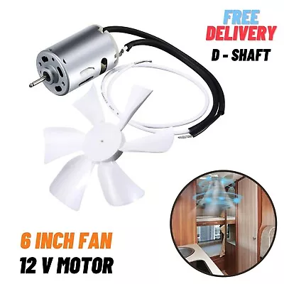 6  RV Vent Electric Motor Exhaust Fan Blade 12V Spare Part Bathroom Mobile Home • $75.02