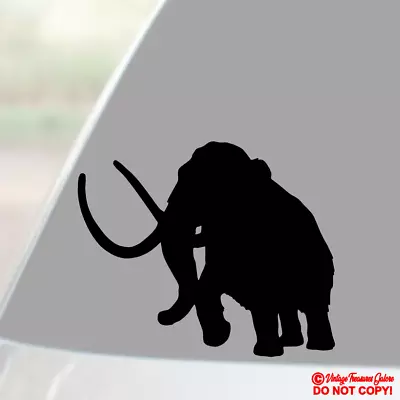 WOOLLY MAMMOTH Vinyl Decal Sticker Car Truck Window Wall Bumper EXTINCT ANIMAL • $2.99