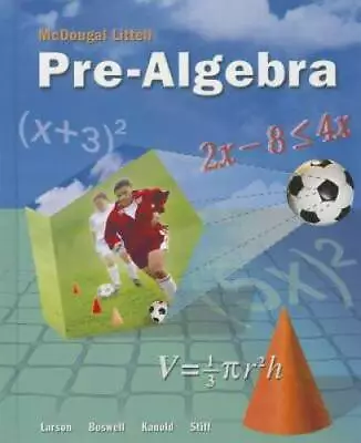 McDougal Littell Pre-Algebra Student Edition - Hardcover - ACCEPTABLE • $23.43