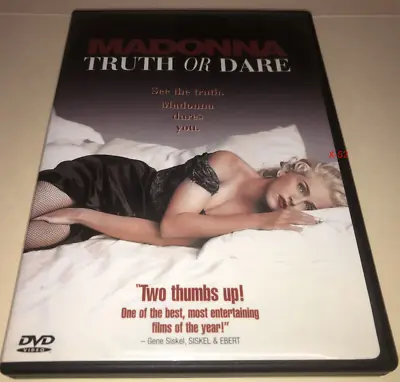 Madonna Truth Or Dare DVD Documentary Concert Movie Blonde Ambition In Bed With • $12.99