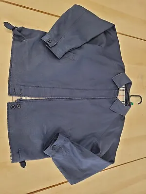 £20 • Buy Burberry Vintage Women's Blue Check Harrington Jacket Size 12 Regular (Kenton)