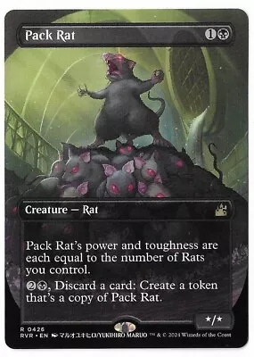 MTG Pack Rat Borderless Anime Ravnica Remastered (RVR) Rare Magic #0426 Unplayed • $9.99