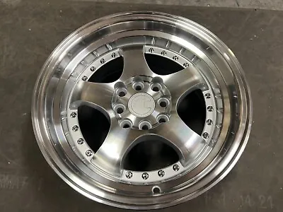 (QTY 1) Aodhan AH03 Silver Machined Spoke Faces Wheel Rim 15x8 4x100/114.3 20mm • $96.97