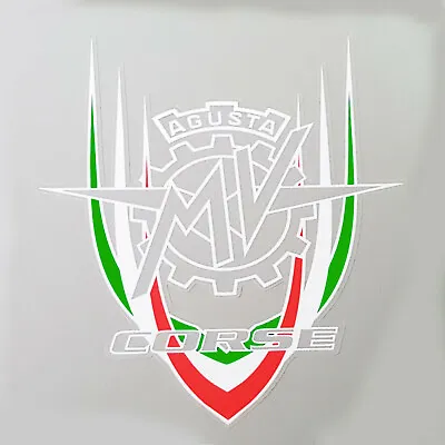 MV Agusta Corse F3 F4 Clear Vinyl Sticker Graphic Badge Style Design X 2pcs • $12.80