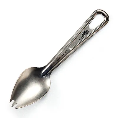 AMG Titanium Spork Spoon Fork  Lightweight Outdoor Camping Cookware Cutlery • $20.34