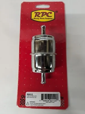 RACING POWER CO-PACKAGED Fuel Filter - 5/16In In Let/Outlet Ea - R9212 • $16.98