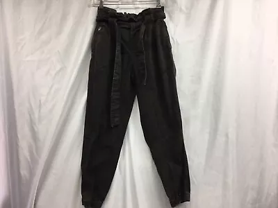 Zara Basic Denim Camo Paper Bag Waist Pants Womens Size 2  • $14.89