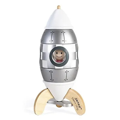 £27.23 • Buy Janod - Wooden 5-Piece Rocket Magnet Kit - 6.3 Inch - Janod 50Th Anniversary ...