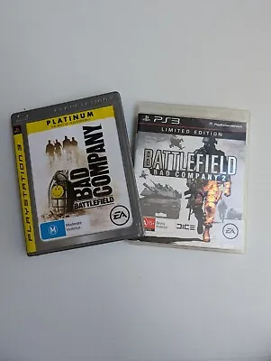 Battlefield: Bad Company 1 + 2 Bundle - Sony Playstation 3 - COMPLETE - PAL • $22.99