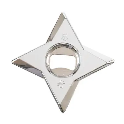 Ninja Star Shuriken Shaped Metallic Bottle Opener • £5.35