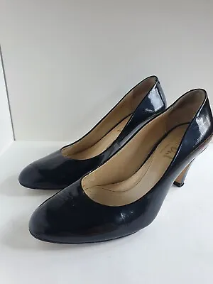 Women’s Van Dal Black Patent Leather Court Shoes  HOLT  Size UK 5 • £10