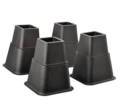 Complete Durable Home Bed Risers 3in. 5in. 8in. 4-PACK Additional Storage Space • $22.22