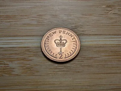 1971 - 1/2p HALF PENCE COIN - Uncirculated NEW - Bright & Vibrant. • £0.99