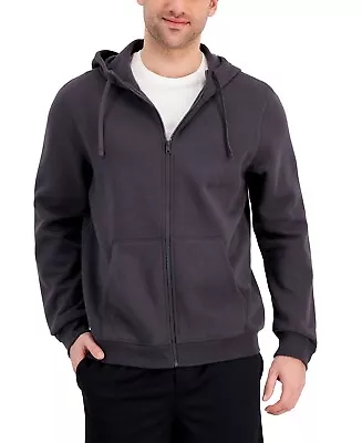 ID Ideology Men's Regular Fit Solid Full Zip Hoodie Gray Size XX-Large • $30