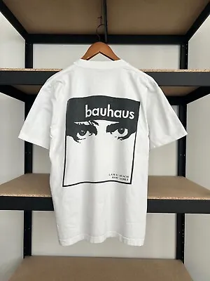 Vintage 90s Bauhaus Gothic English Rock Band Bootleg White T-shirt • $150