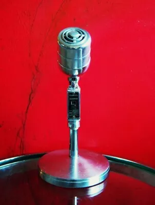 Vintage 1940's Electro Voice 630 Dynamic Microphone W Stand Prop Display Shure • $133